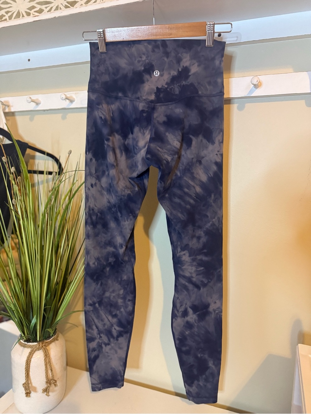 Lululemon Align 28" Leggings Size 6 Diamond Dye  Grey True Navy Blue Retail $118 - Picture 2 of 5